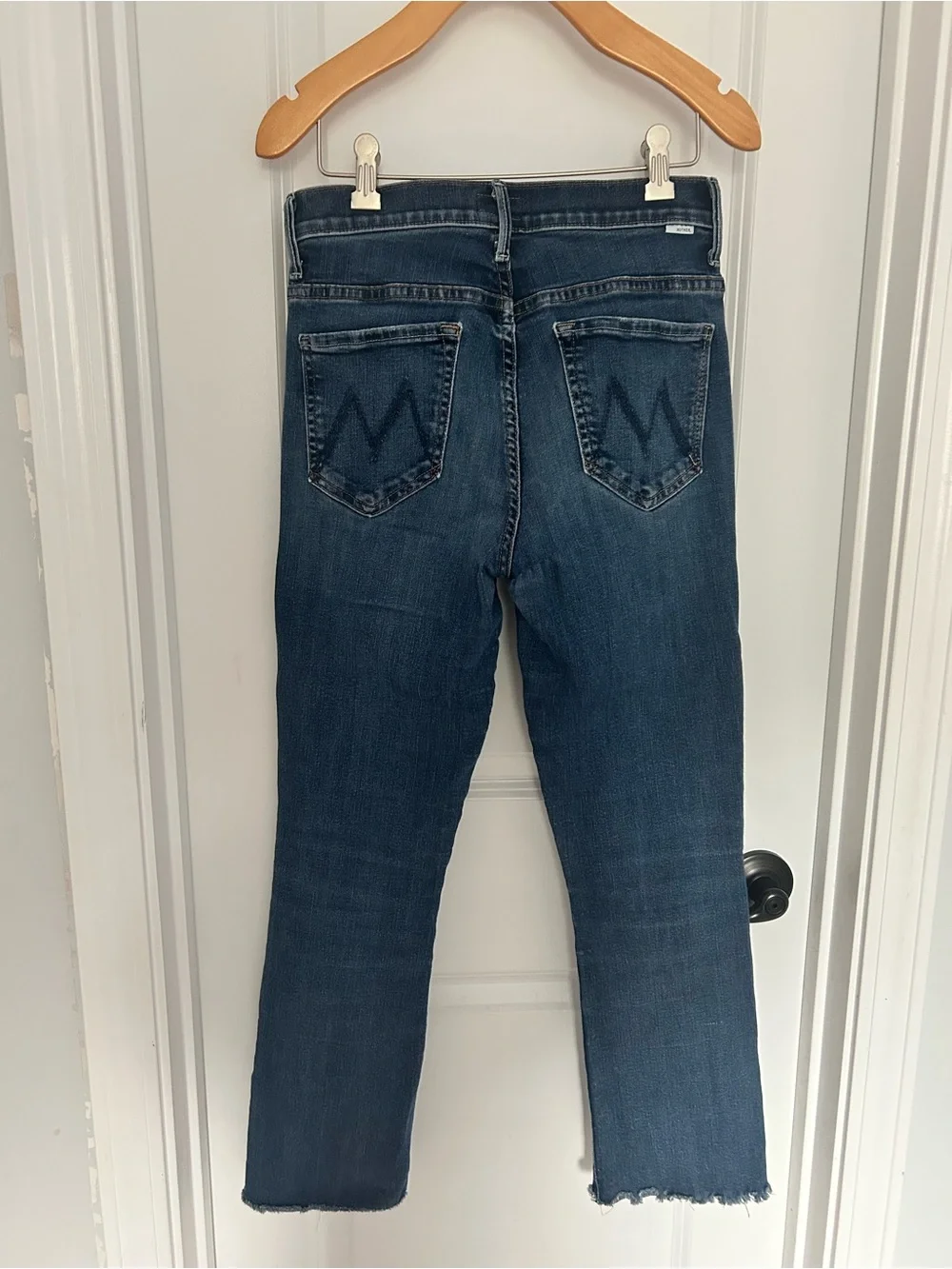 MOTHER Insider Crop Step Hem Fray Jeans